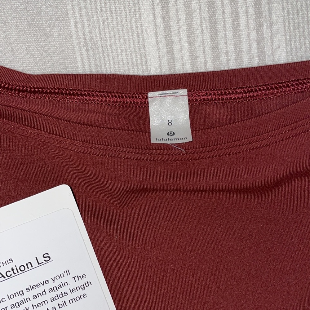 Back In Action Long Sleeve Shirt Lululemon - Picture 2 of 3